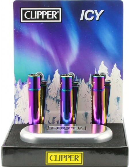 Clipper in Metallo - Amsterdam Leaf - Icy Clipper in Metallo - Amsterdam Leaf - Icy