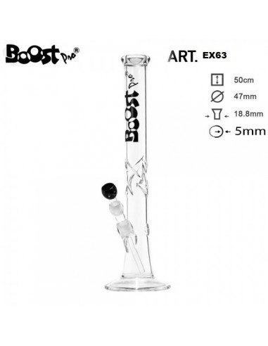 Boost Pro -  Bong Dritto in Vetro - Cane Glass - h: 50 cm