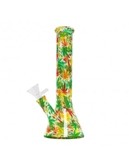 Ice Bong - Foglie Colorate - H: 26 cm