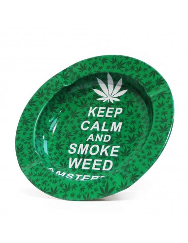 Posacenere - Keep Calm & Smook Weed - Verde