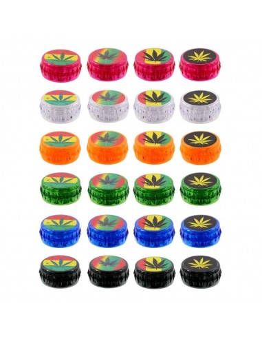 Weed - Grinder in Plastica 2 Parti - Vari Colori