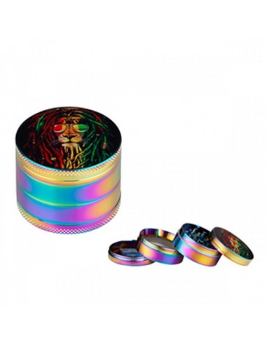 Grinder 4 Parti - Rainbow Lion - Ø 50 mm