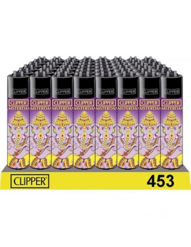 accendino clipper ganesh da collezione testa nera