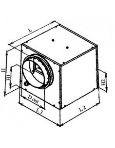 Aspiratore Cassonato Super/Silenziato - Ø 250 mm - 2500 m³/h - Vents 2