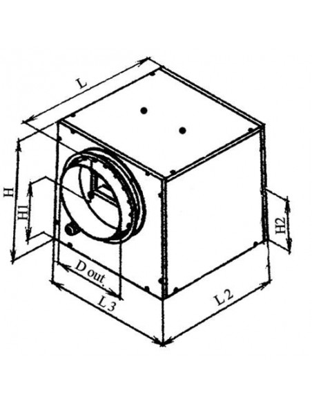 Aspiratore Cassonato Super/Silenziato - Ø 250 mm - 2500 m³/h - Vents