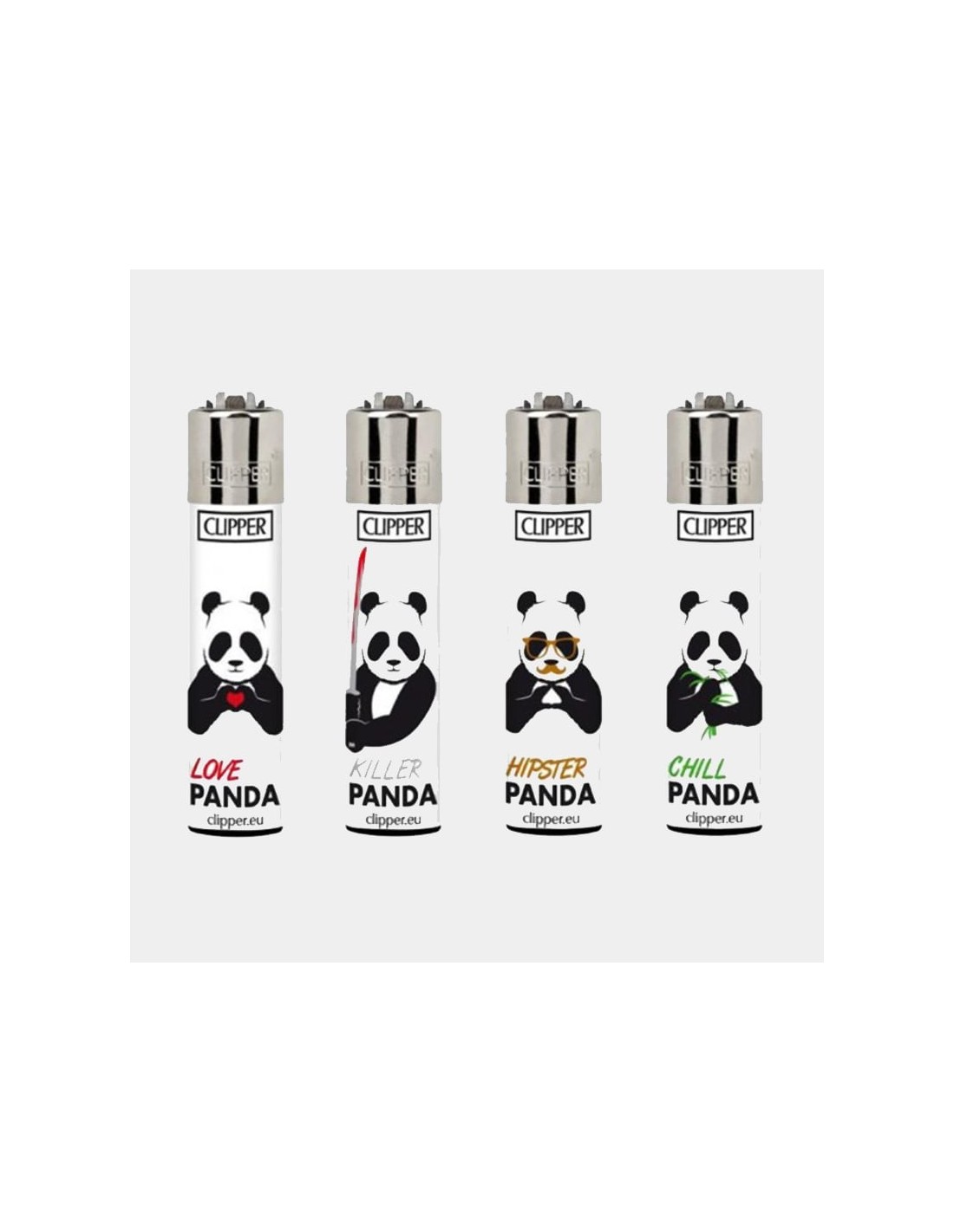 accendini clipper da collezione panda