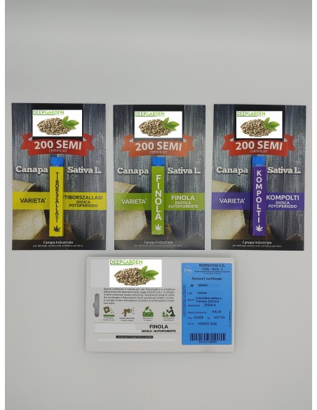 Deep Seeds - Tiborszallas CBD - 200 Semi di Canapa Certificati