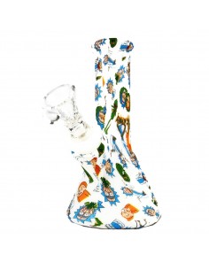 Bong in Silicone Bianco - Rick and Morty restisente agli urti.