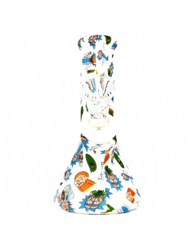 Bong in Silicone Bianco - Rick and Morty