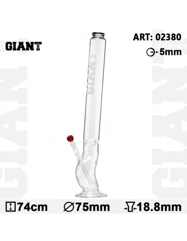 Giant Bolt Glass Bong H 74cm Bong Gigante in Vetro