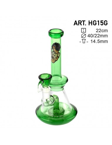 Amsterdam - Bong in Vetro - Smoking Boy Verde - H 22cm