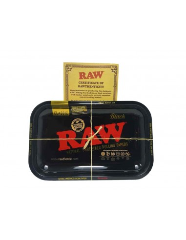 RAW - Vassoio in Metallo Black - Metal Rolling Tray S
