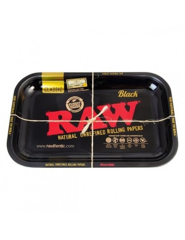 RAW - Vassoio in Metallo Black - Metal Rolling Tray S