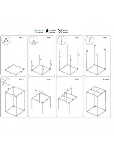 Airontek Lite - 120X120X200 cm