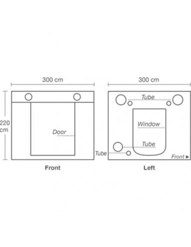 HOMEbox - Ambient Q300 - 300x300x220 - 2 Box Frame + Cover