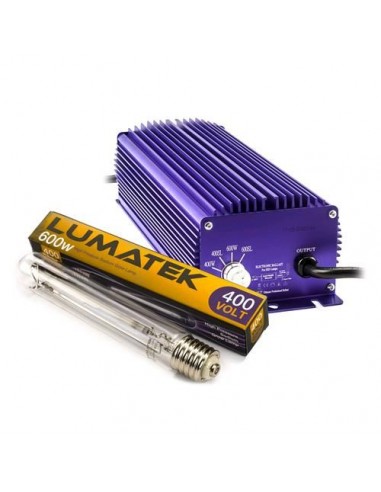 E - Ballast Lumatek - Kit Ultimate Pro Dimmerabile  600W - 400V-240V + Lampada 600W 400V