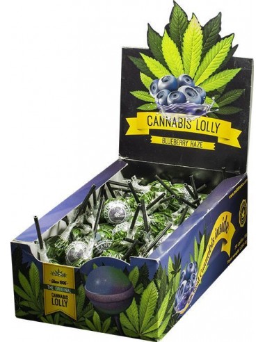 Cannabis Lolly Blueberry Haze - Lecca Lecca alla Canapa gusto Mirtillo