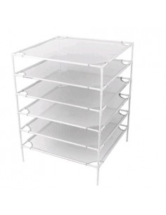 Airontek - Rete Essiccatrice Quadrata 71x71cm - Con Aste di Sostegno - Impilabili