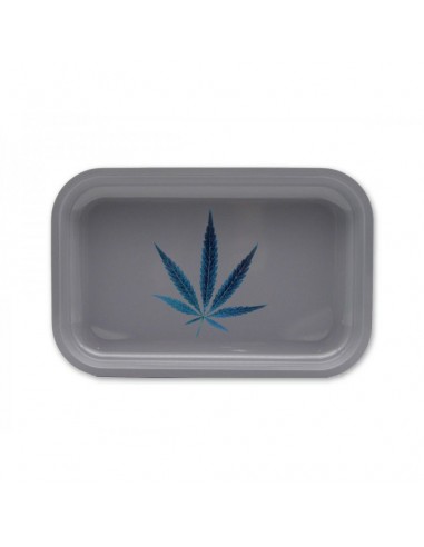 Vassoio in metallo Leaf - 29 x 19cm - Argento