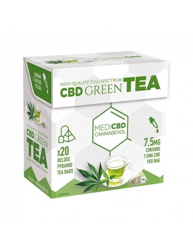 MediCBD - Tè verde (scatola da 20 bustine) - 7.5mg CBD