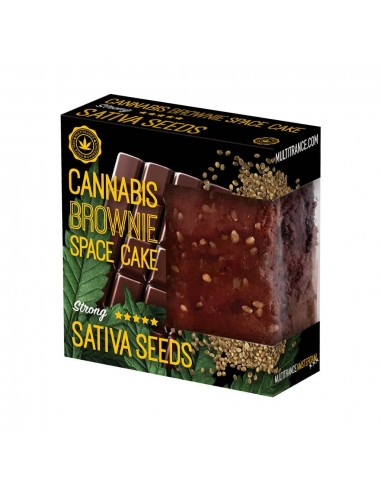 Brownie alla Cannabis con semi di Sativa (sapore forte)