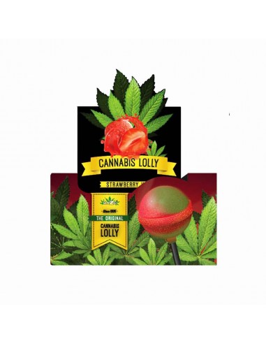 Cannabis Lolly Strawberry - Lecca Lecca alla Canapa