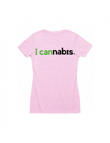 T-Shirt - I Cannabis - Rosa taglia M/Donna