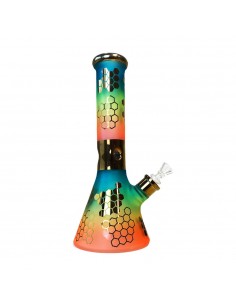 Black Sheep - Bong Alveare Arcobaleno - Vetro triplo - 31cm 2