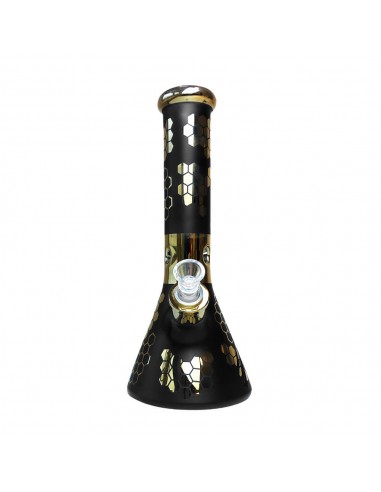 Black Sheep - Bong Alveare Nero - Vetro triplo - 31cm