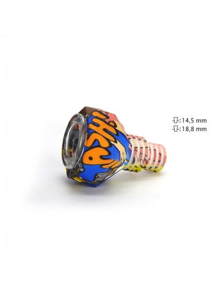 Braciere in Vetro rivestito in gomma antiurto - Ø14/18