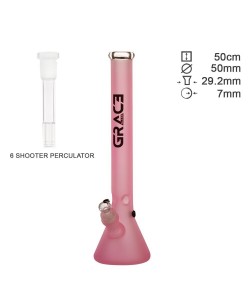 Grace Glass - Perla Rosa Beaker Ice - H50cm - Ø50mm - SG29.2mm