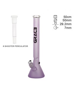 Grace Glass - Perla Viola Beaker Ice - H50cm - Ø50mm - SG29.2mm