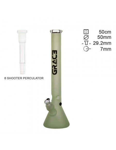Grace Glass - Perla Verde Beaker Ice - H50cm - Ø50mm - SG29.2mm