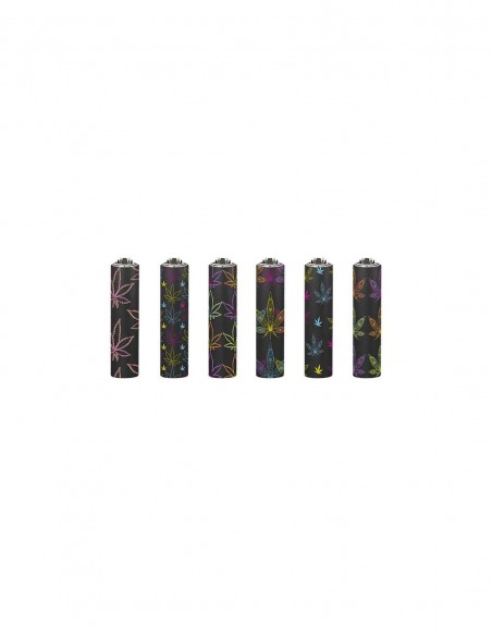 Clipper Micro Metal Cover - Neons Leaves - Mono