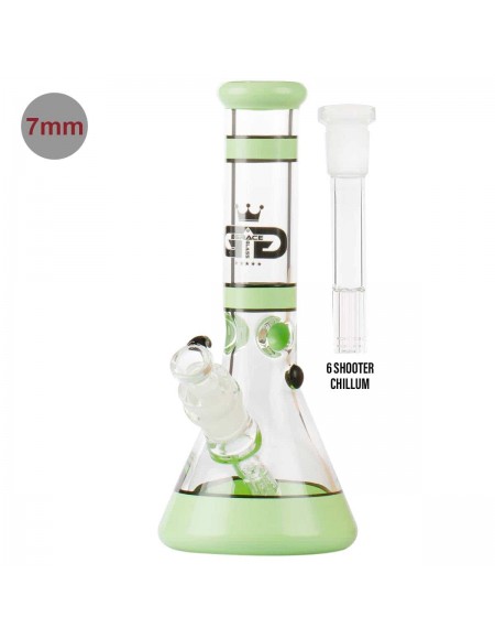 Grace Glass - Ice Bong Verde - Beuta - Spessore 7 mm, alto 30cm, bong in vetro di altissima qualità.