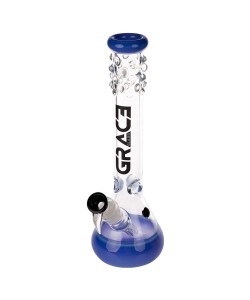 Grace Glass - Ice Bong Blu - Beuta - Spessore 7 mm, alto 40cm, bong in vetro di altissima qualità. 2
