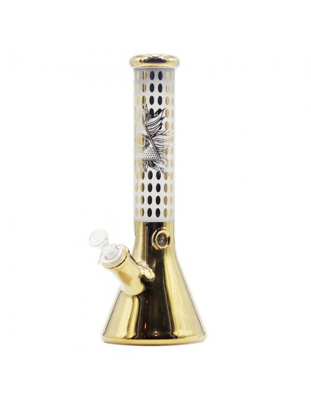 Amsterdam - Ice Bong Oro - Beuta - Limited Edition - Spessore 7 mm, alto 35cm, bong in vetro di altissima qualità.