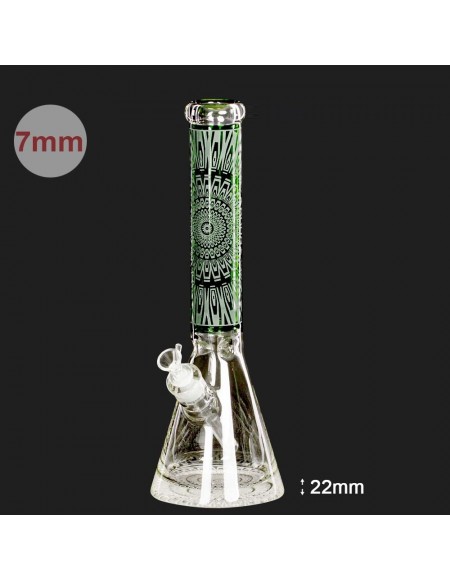 Amsterdam - Ice Bong Mandala - Beuta - Limited Edition - Spessore 7 mm, alto 40cm, bong in vetro di altissima qualità.