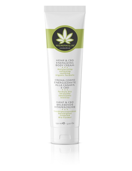 Hemphilia - Crema Corpo Energizzante alla Canapa e CBD  150 mL