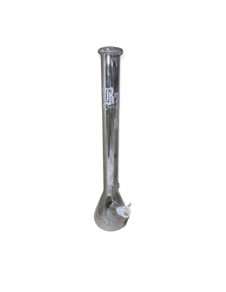 Black Leaf - Bong Semitrasparente Argentato - Beuta - h:54