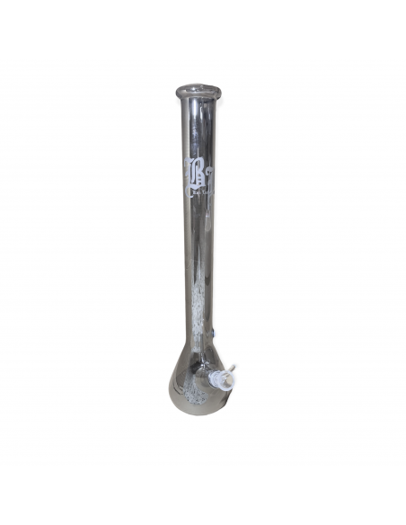 Black Leaf - Bong Semitrasparente Argentato - Beuta - h:54
