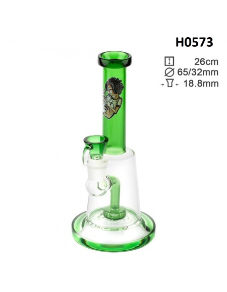 Bong Amsterdam - Smoking Boy Green - 26cm