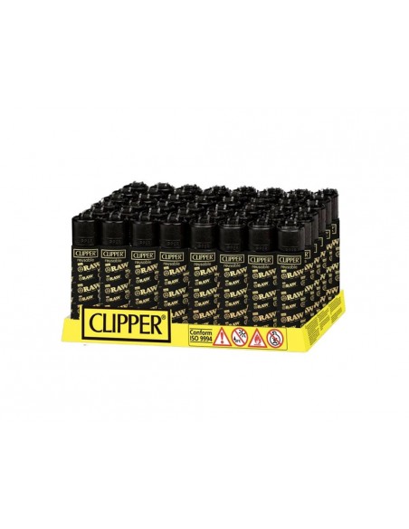 Clipper Raw Black Edition - Accendino da collezione ricaricabile