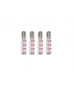 Clipper Raw White Logo - accendino ricaricabile