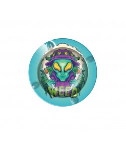 Posacenere in Metallo - Weed Alien