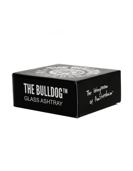 The Bulldog - Posacenere in Vetro Bianco - Gadget Originale da collezionismo, articoli per fumatori e da regalo.