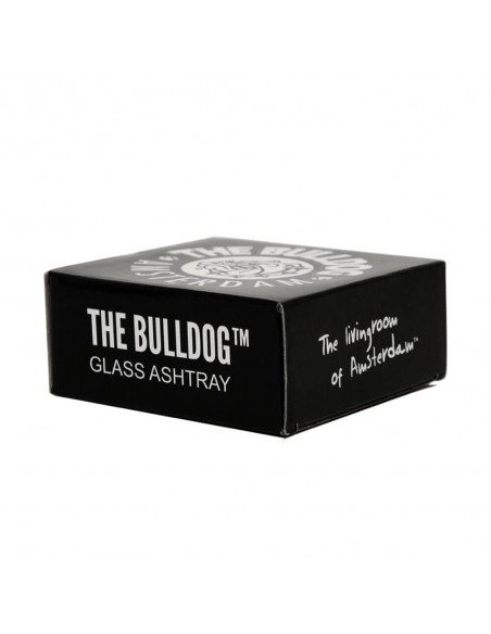 The Bulldog - Posacenere in Vetro Bianco - Gadget Originale da collezionismo, articoli per fumatori e da regalo.