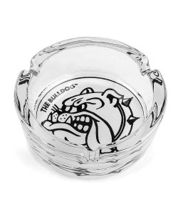 The Bulldog - Posacenere in Vetro Bianco - Gadget Originale da collezione
