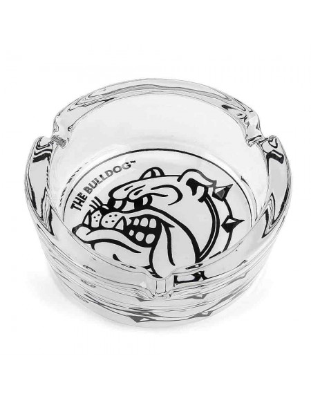 The Bulldog - Posacenere in Vetro Bianco - Gadget Originale da collezione