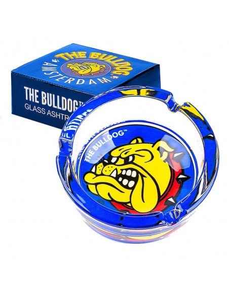The Bulldog - Posacenere in Vetro Bianco - Gadget Originale da collezione
